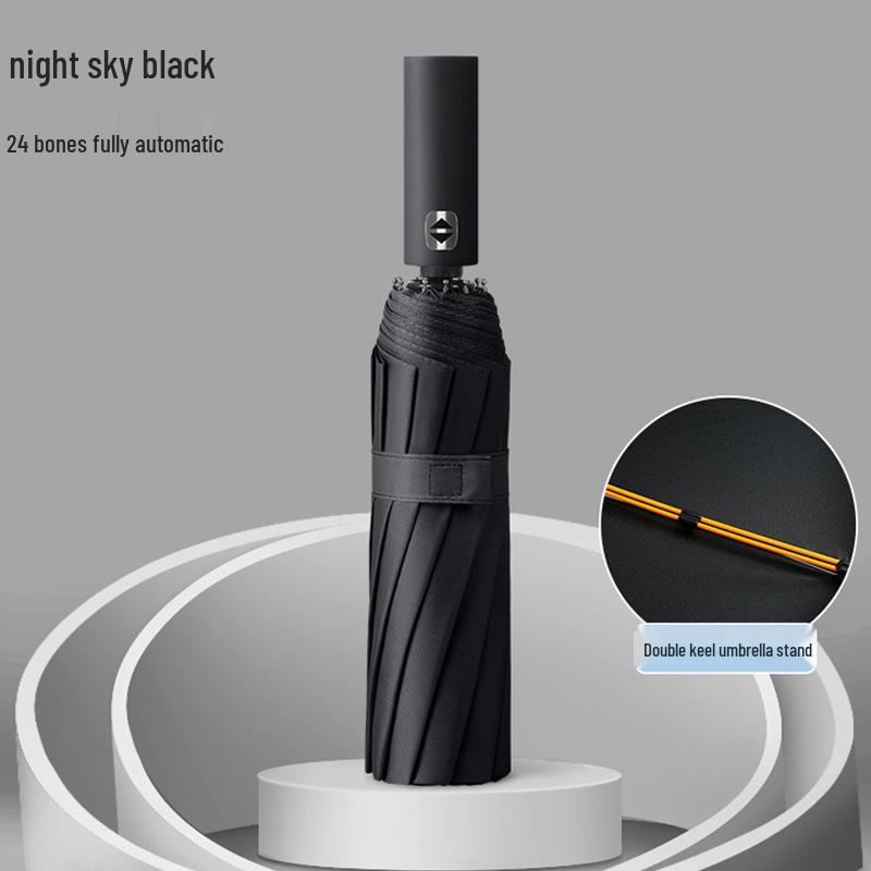 72-Rib Automatic Folding Umbrella for All Weather - Sunshade and Sunscreen for Men, Women, and Students