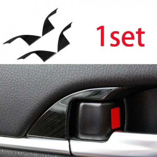 4PCS For Toyota Camry 2018- Steel Black Inner Door Handle Bowl Sticker Trim