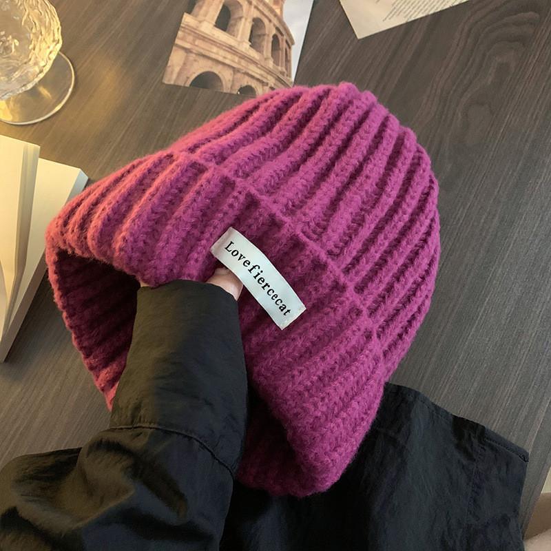 Cozy And Stylish Japanese Knit Slouchy Beanie Hat For Autumn And Winter Wear