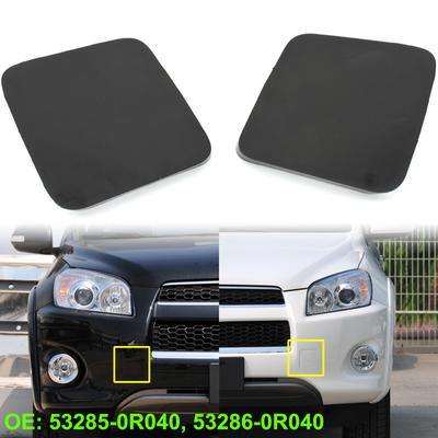 2x For Toyota RAV4 2011-2012 Auto Front Bumper Tow Hook Cover Eye Towing Lid Left Right Unpainted Lid Cover Cap Car Styling