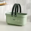 Laundry Basket Hollow Design Portable Handle PP Shampoo Dirty Clothes Organizer for Bathroom