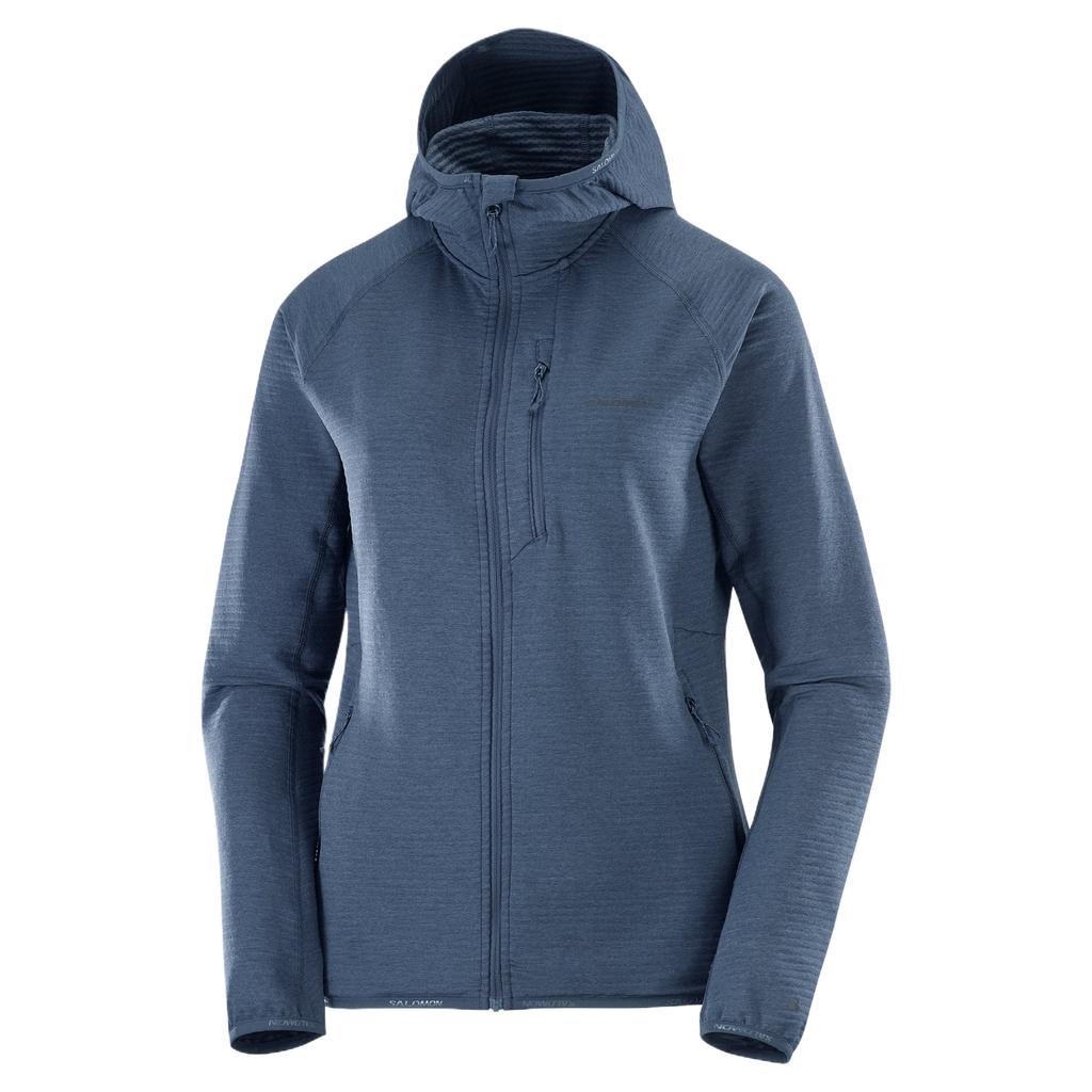 Salomon Essential Lightwarm Breathable Warm Versatile Hooded Jacket Women jackets C26571