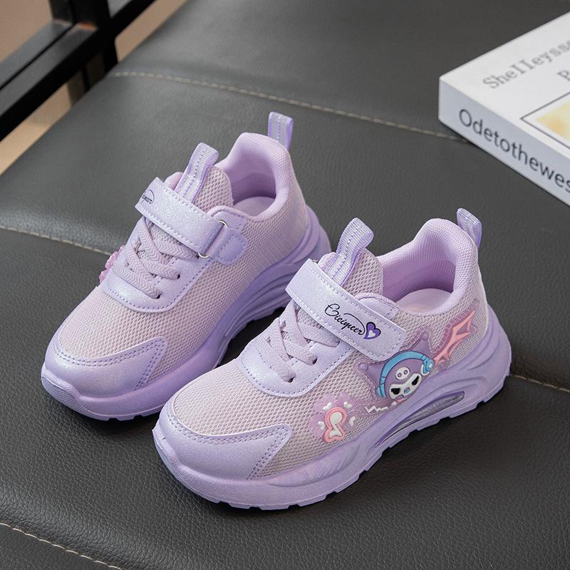 

Girls mesh sneakers 2025 autumn new soft-soled non-slip breathable fashion versatile medium and older children s casual shoes 26-31 yards whole box shot 48 pairs лавандовый