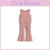 Girl Summer Clothes Set With Soft Polyester Fabric For Kids Ages 3 To 8