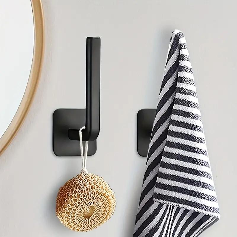 2/4/6PCS Strong Adhesive Paste Hooks No Punching Required Shelf Hat Rack Sticky Hooks for Home Organization