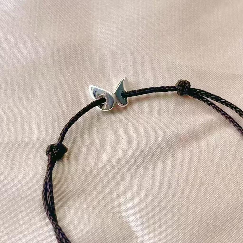 Hollow Butterfly Hand Rope Women'S Simple Adjustable Hand-Woven Bracelet
