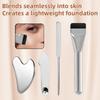 Edelstahl Make-up Spatel und Mischstab Set Foundation Pinsel Lidschatten Creme Pigment Mischwerkzeuge ein Dediziertes Make-up Set