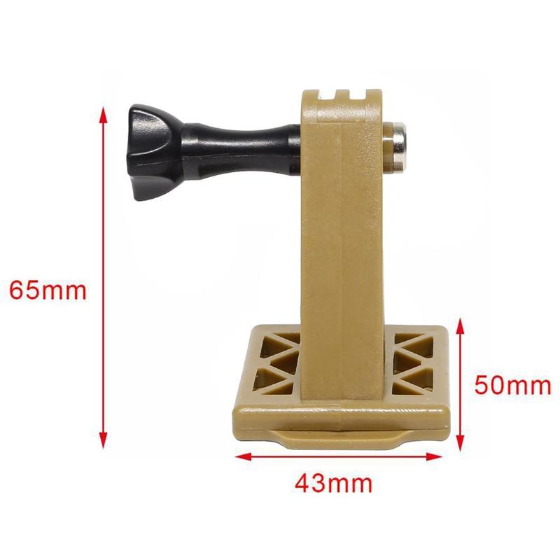 Camera Helmet Mount Bracket Lightweight Nylon Holder for M35 Helmet Shaped Cap Action