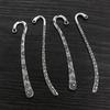 10pcs Vintage DIY Bookmark Charms Flower Antique Silver Plated Zinc Alloy Charms Pendant for Bookmarks Metal Jewelry Accessories