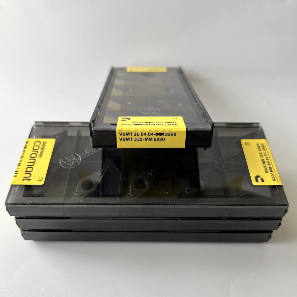 Sandvik / VBMT160404-MM 2220 / Industrial Indexable Carbide Inserts 10 Pcs