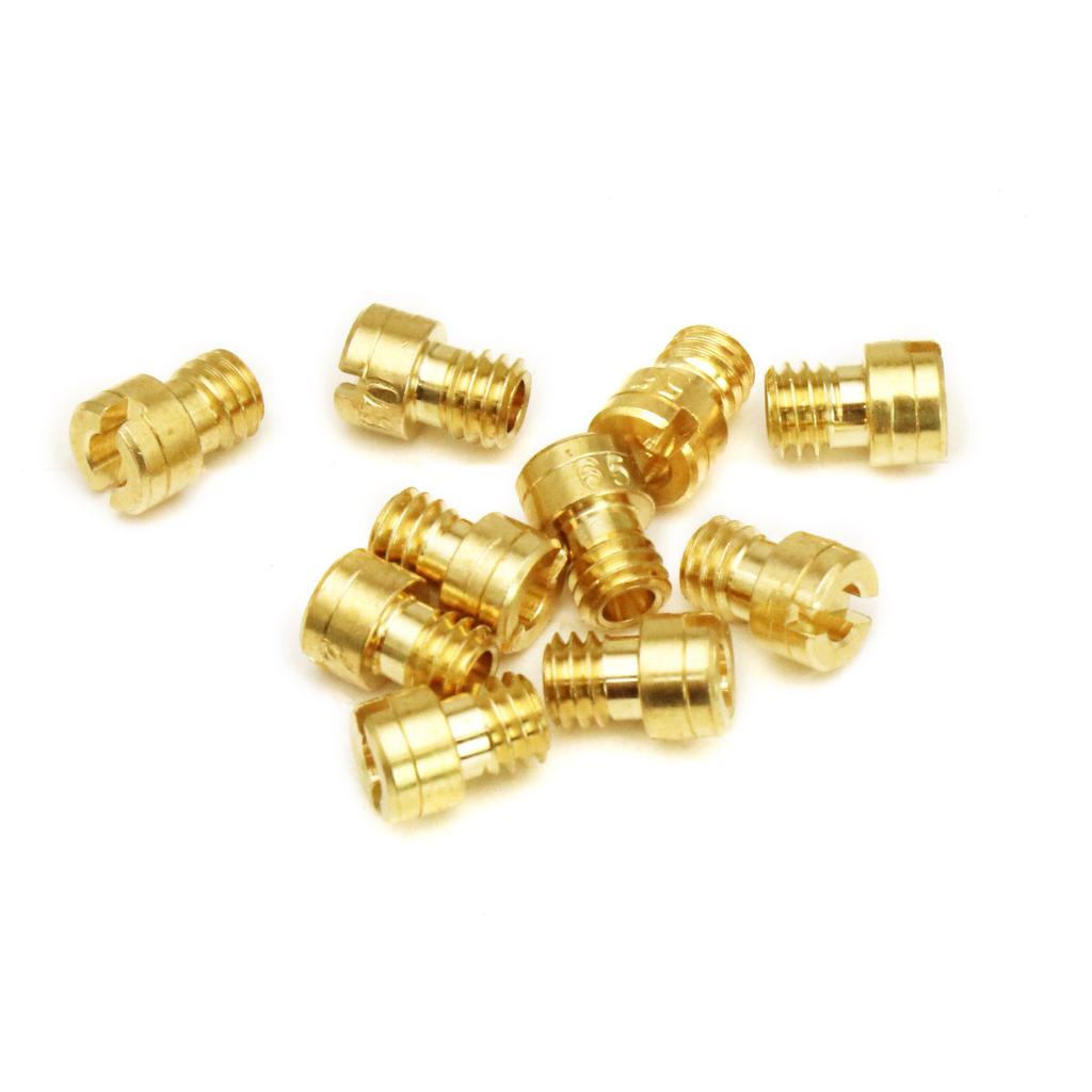 ZSDTRP 20pcs Keihin 99101-116 N424-74C Carburetor Main Jet Pilot Jet Slow Idle Jet Set for GY6 PZ19 50cc 80cc 100cc PB16/18/20