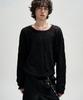 NOT4NERD Distressed Contrast Hand Stitch Knit - Black