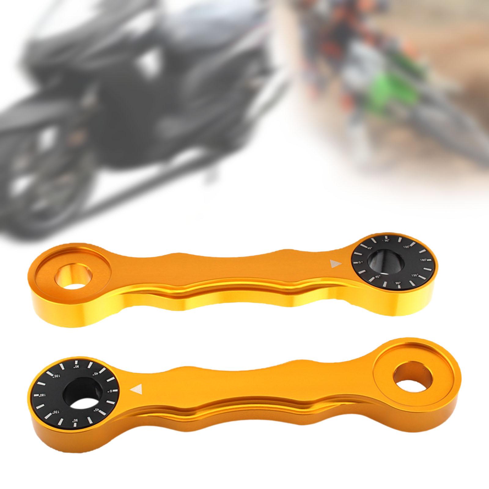 2 Pieces Motorcycle Lowering Links Set Dogbone High Performance Replaces Aluminum Alloy for Drz400 золотистый
