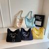 Nylon Women's Tote Bag Large Capacity Commute Bag Simple Bow Shoulder Bag  College Students