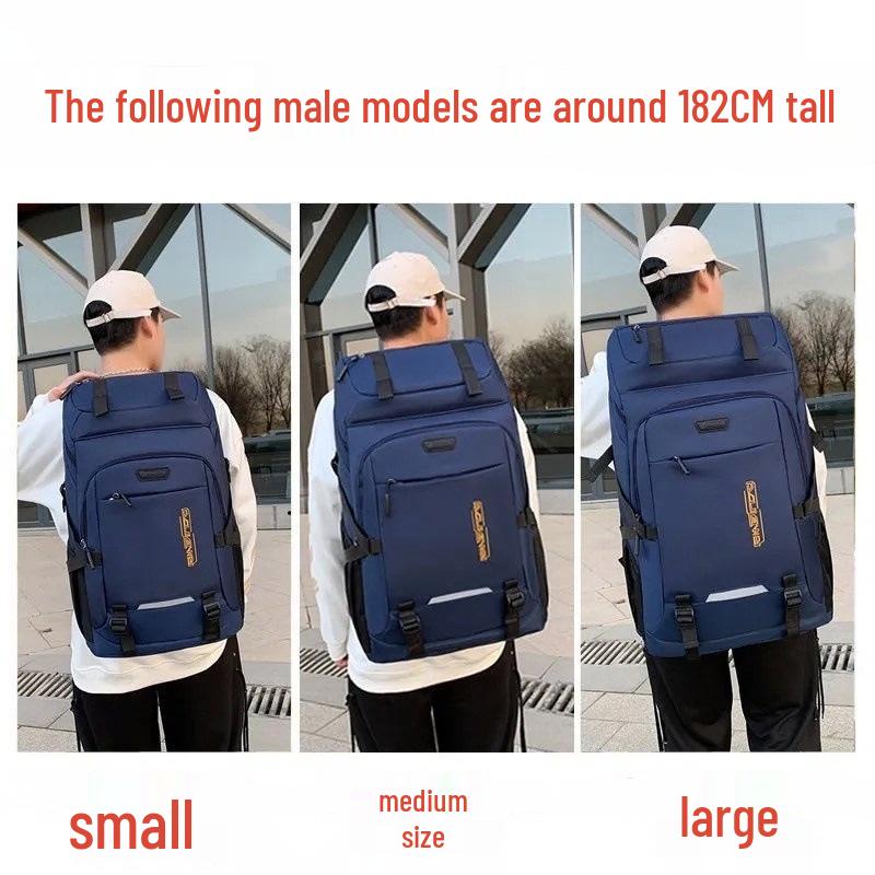 Waterproof 840D Nylon Hiking Backpack - Large Capacity, Multi-Functional, for Outdoor and Mountaineering Activities.