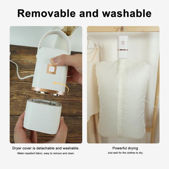 Electric Clothes Dryer Energy-Saving Easy To Use Portable Small Quiet Fast-Drying Machine with Adjustable Timer Mini Laundry Dryer
