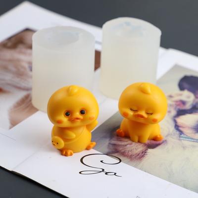 DIY Entenkerze Silikonformen 3D Haustier Ente Gips Harz Handwerk Zement Seifenform Handgefertigt Tier Schokolade Eiswürfel Herstellwerkzeuge