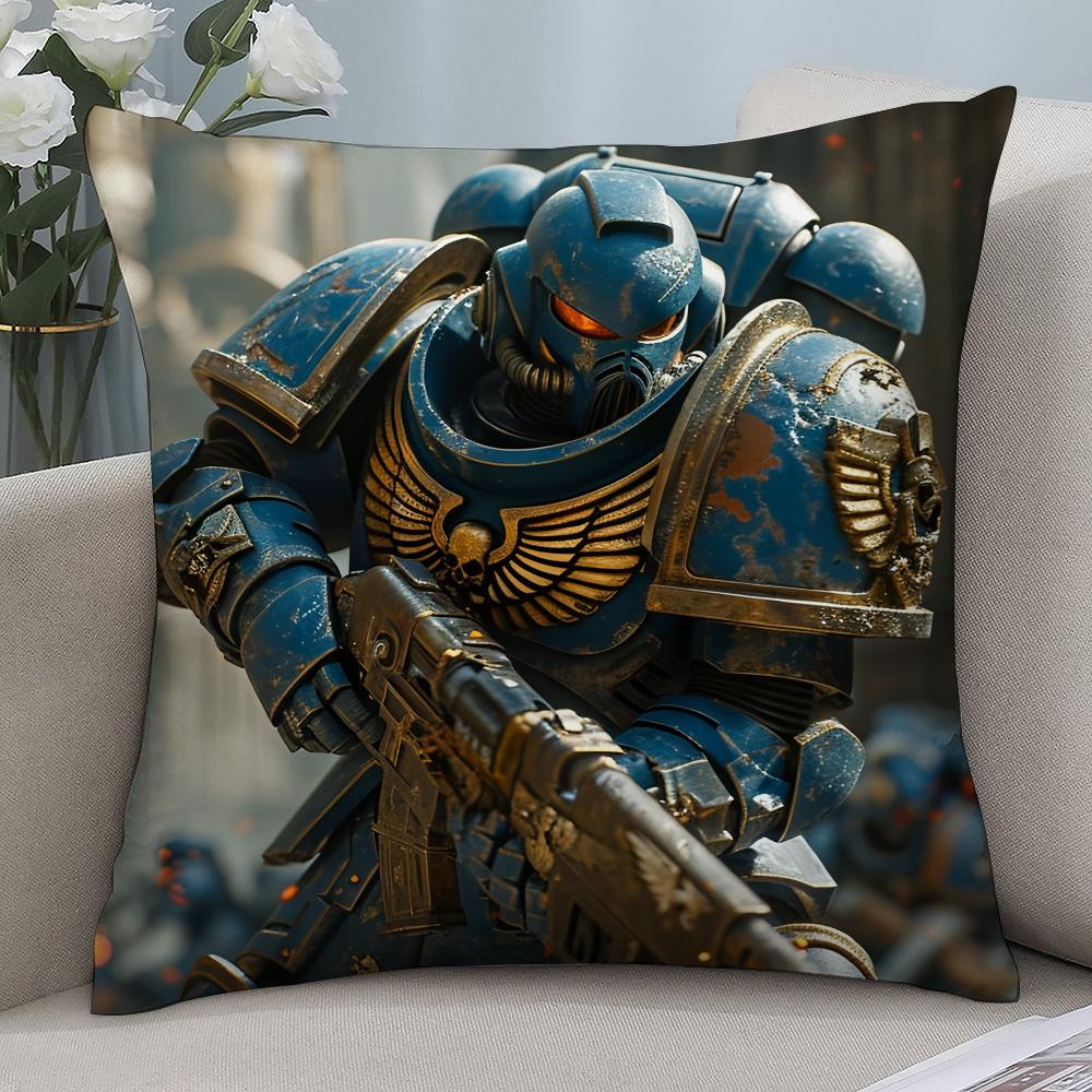 

Ігровий W-Warhammer-S 40k Наволочка 3D Друк Поліефірне Волокно 40*40 см Домашня Подушка для Дивана Декорація Святковий Подарунок 18x18Inch