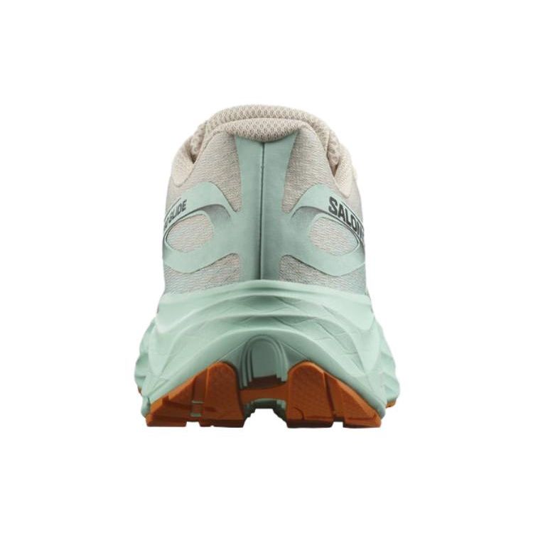 Salomon Aero Glide Bleached Sand Yucca Мужские кроссовки Серый Оранжево-Перечный — фото 4