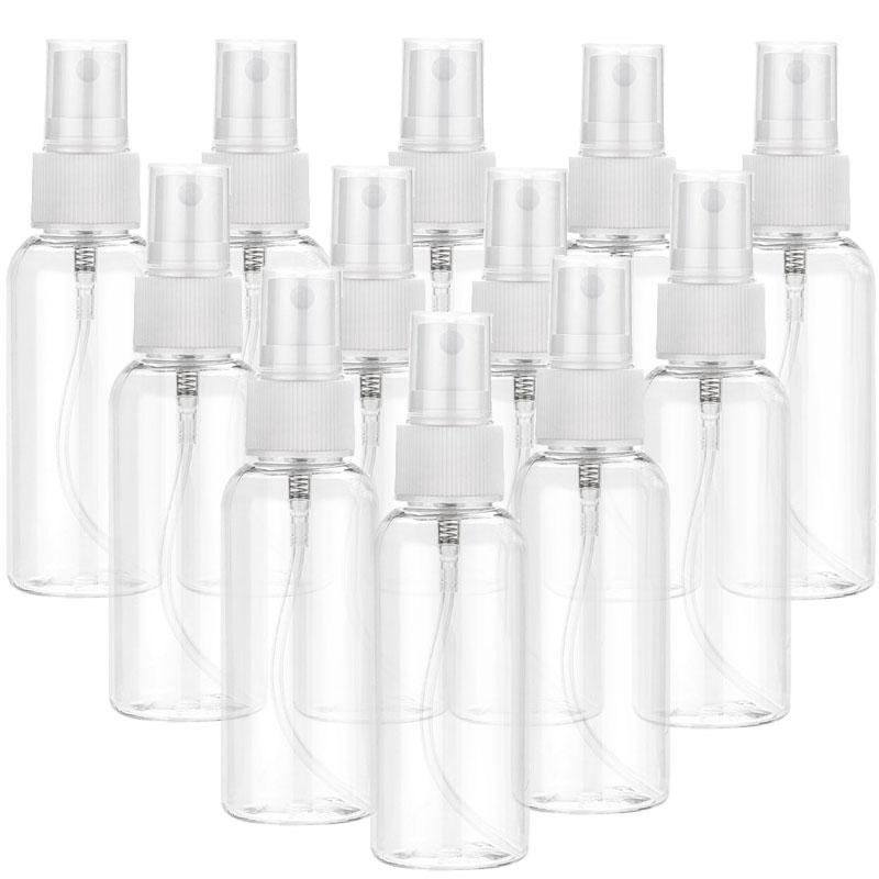 10PCS 10/20/30/50/60/100ml Refillable Empty Portable Clear Plastic Bottle Fine Mist Spray Alcohol Travel Perfume Atomizer Bottle