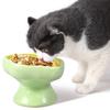 High Footed Slanted Neck Protection Pet Bowl Ceramic Raised Cat Bowl 230 Ml 15° Dog Feeder Bowl for Pet Food Water Feeder