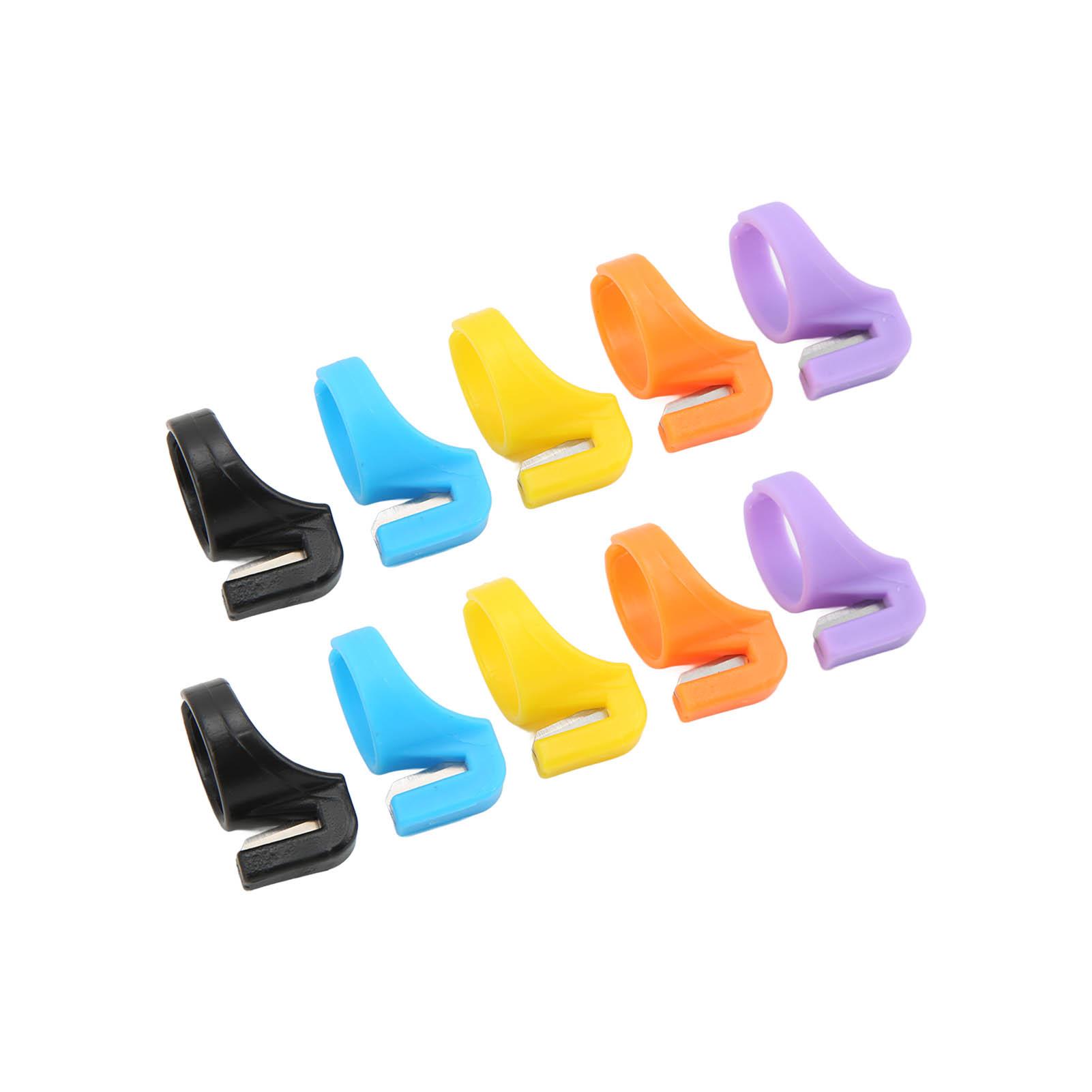 

10 шт. Нож для резки колец, дизайн, автоматический, раскладной, пластиковый материал, безопасный, режущий, разный