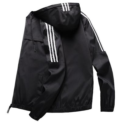 Spring Hooded Jacket Men Outwear Zipper Men 'S Bomber Jackets Casual Coat Man Sportswear Middle -Aged Top Male Slim Fit Brand Men Clothing