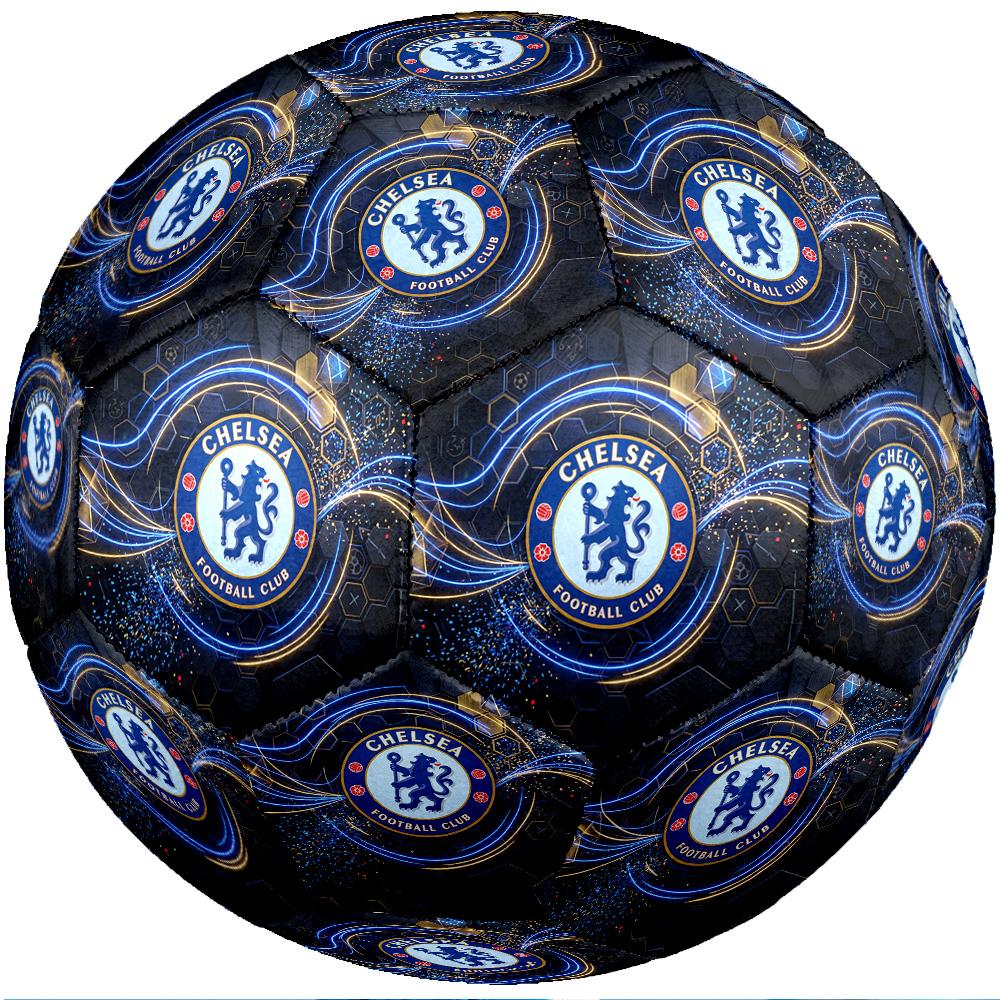 Chelsea FC Theme Soccer Ball Size 5 Soccer Ball Soft Touch Professional Training Football for Outdoor Sports