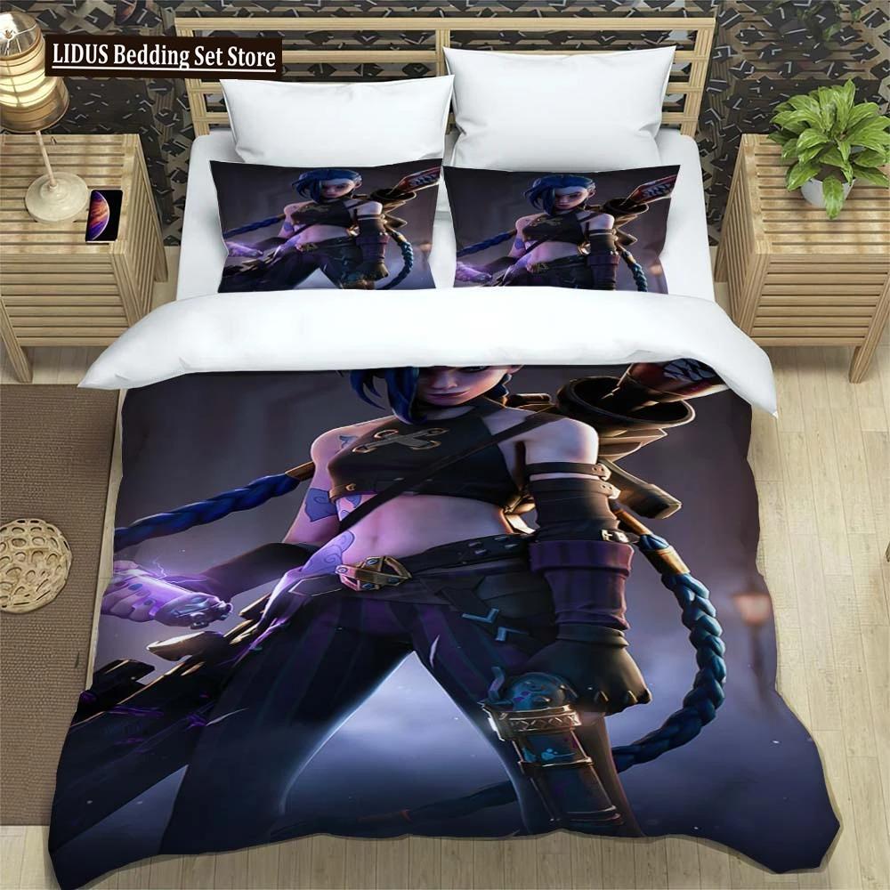 Cartoon Anime Bedding Customizable Three Piece Set Of Student Bedding Comfortable And Soft Comforter Bedding Sets