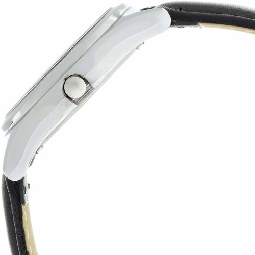 Citizen Q&Q Watch Analog Solar Waterproof Leather Strap H008-304 Men's White