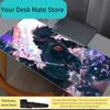 Naruto Kakashi Hatake Mauspads Groß Gamer Gaming Zubehör Speed Tastatur Gummi Sperrkante Schreibtischunterlage Laptop Mauspads