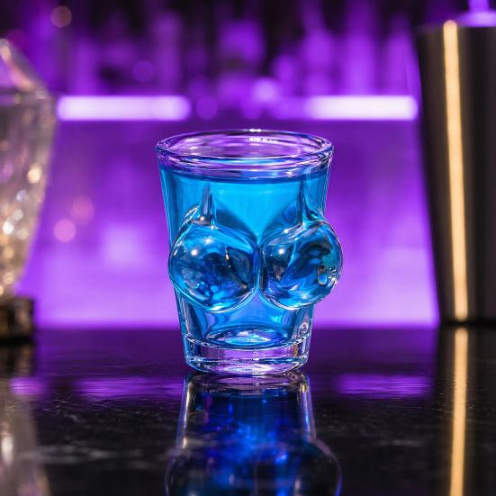 Weinglas Körperkunst Tasse Transparent Dickwandiges Weinglas für Party Whiskey
