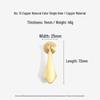 French Light Luxury Gold Brass Drawer Pull Handle