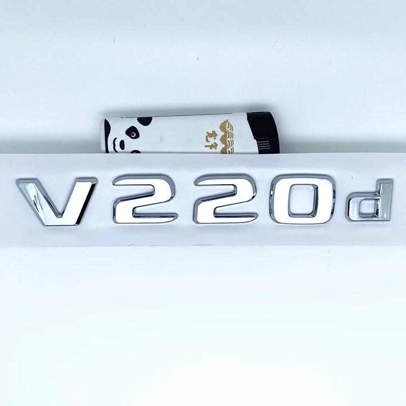 3D Buchstaben V260L V220d V250d V300d Emblem für Mercedes Benz V W447 Auto Kotflügel Plakette Kofferraum Namensschild Logo Aufkleber GT1