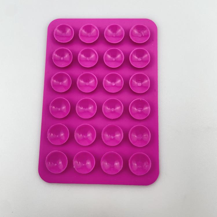 24 Silicone Suction Cups Phone Holder, Multi-Functional Square Phone Pad, Universal Silicone Suction Sticker