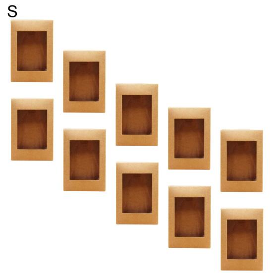 10ks papírový obdélník svatební party cukroví muffin dárkové balení s okénkem