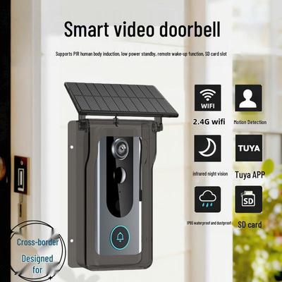 Wireless Video Doorbell with Two-Way Intercom, Wide-Angle HD Night Vision, and Smart Graffiti Monitoring