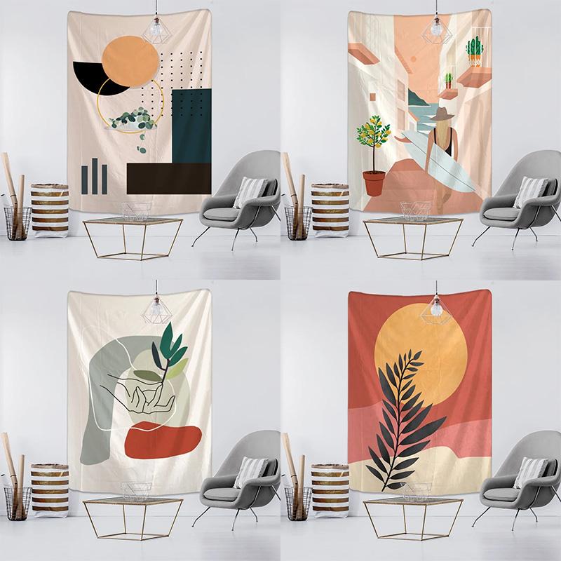 

Простой художественный фон гобелен офис гостиная украшение домашний настенный гобелен 100x75cm