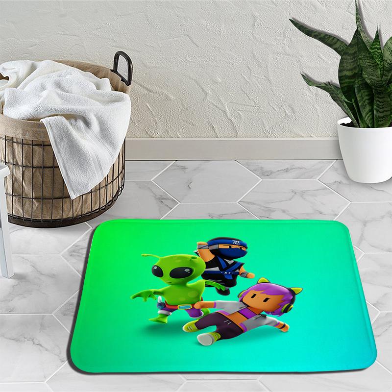 Stumble Guys Karikatür Halı Tökezlemek Oyunları Halı Yatak Odası Dekorasyon Yoga Mat Anime Açık Halı kaymaz Halı doğum günü hediyesi