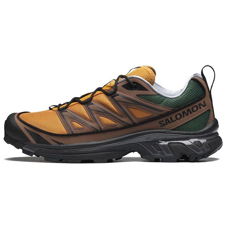 Salomon XT-6 Trendy Versatile Mesh Slip-Resistant Durable Lightweight Low-Top Casual Running Shoes Unisex sneaker Yellow Brown Green 417053