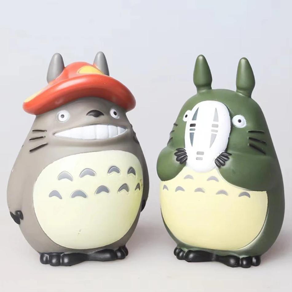 5pcs Cartoon Totoro Figure Mini Statue Cute Toys Room Ornaments Kawaii Figures Toy Kid Gifts Collecctibles