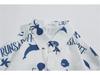 Men's Summer Loose Fit Luffy Pirate King Graffiti Shirt - Trendy Short Sleeve All-Match Style