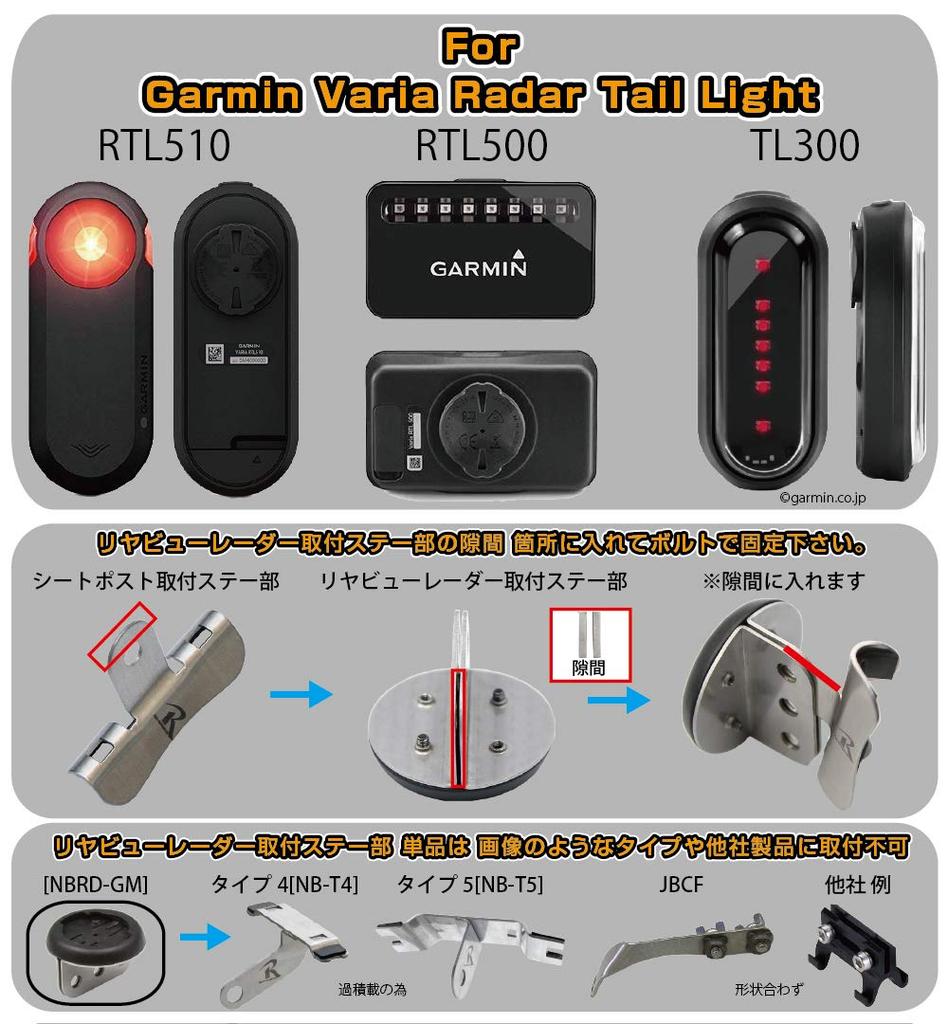 REC-MOUNTS NBRD-GM Rear View Radar for Bib Holder Mounting Stays Only