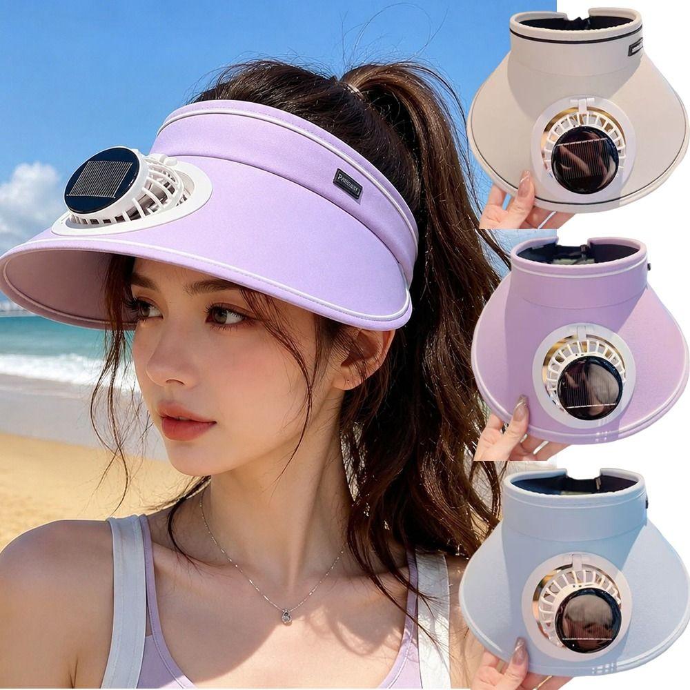 Empty Top Design Sun Visor Hat Adjustable Outdoor Visor Hat Wide Brim Sun Hat Sun Protection