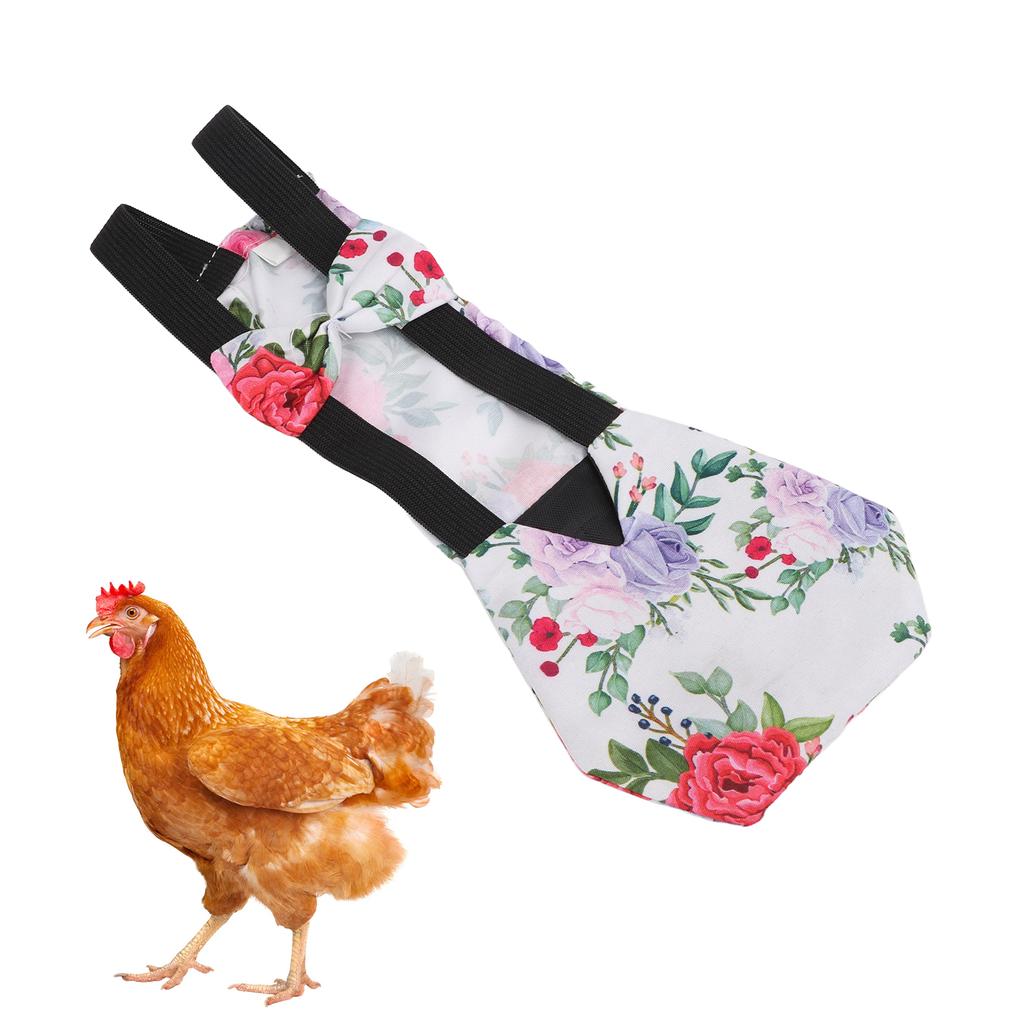 Pet Chicken Diapers Pet Chicken Goose Duck Breathable Fabric Loose Tight Belt Design DiapersPeony M