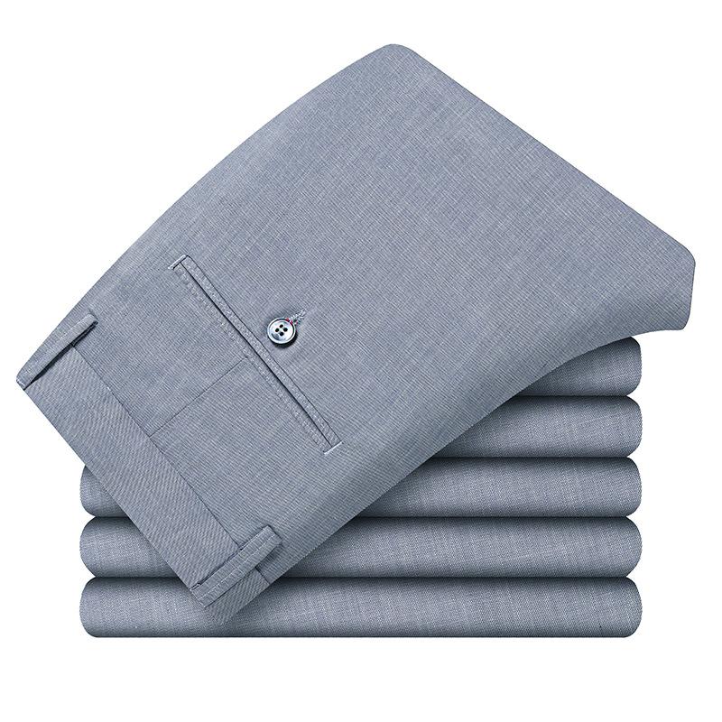 

Мужские повседневные брюки деловые драпированные дышащие весенне-осенние новая мода универсальные зауженные прямые брюки зеленые брюки мужские 40