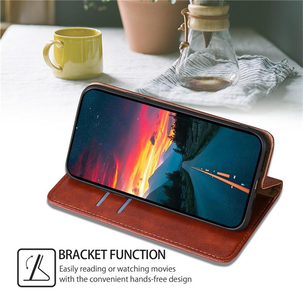 For Vivo Y04 4G/Y29s 5G Case Wallet PU Leather Magnetic Auto-Absorbed Phone Cover