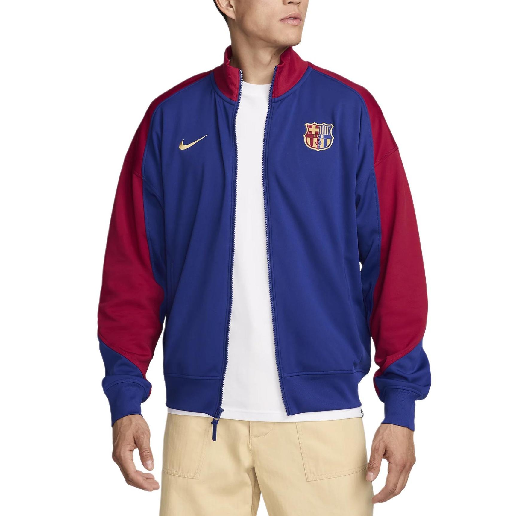 Nike FC Barcelona 24/25 Academy Pro Anthem Jacket Blue Red Men s FN9625-455 S