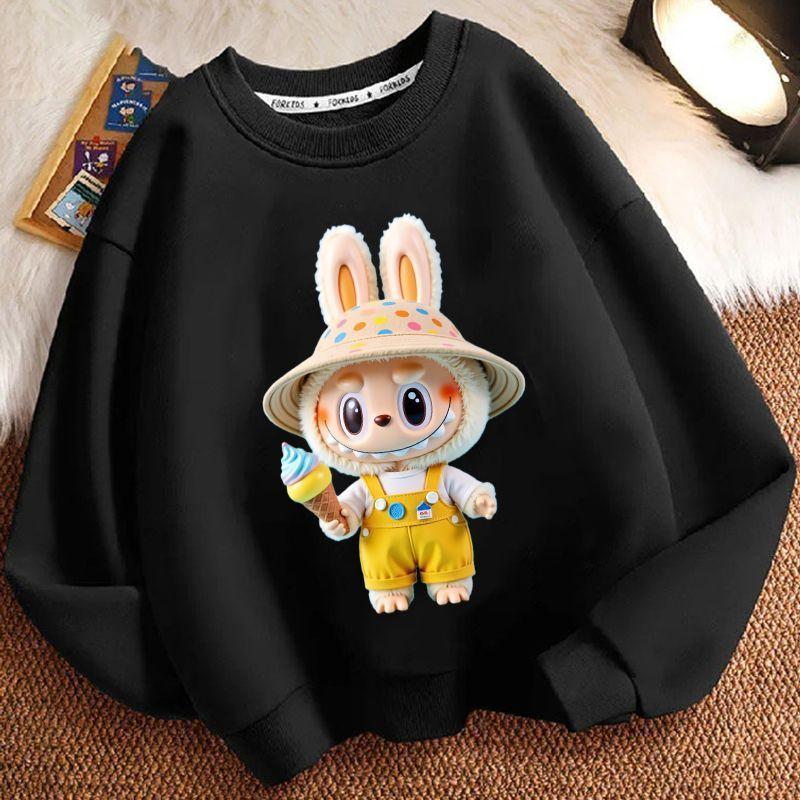Children's Fashion Sweatshirts for Spring and Autumn, Casual Long-sleeved Sweatshirts for Boys and Girls