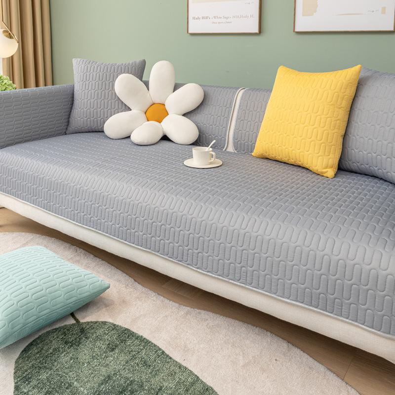 Latex Cool Silk Mat Sofa Cushion Summer Leather Non-slip Cushion Cover Cover Cloth Towel Universal for All Seasons